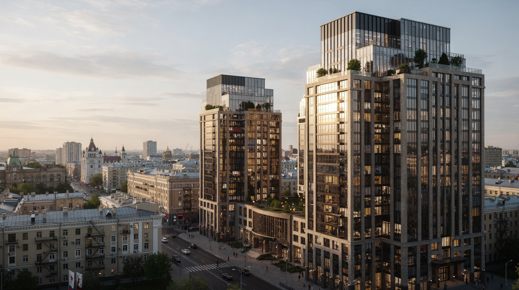 Новые горизонтали Москвы: как премиальные комплексы меняют силуэт мегаполиса